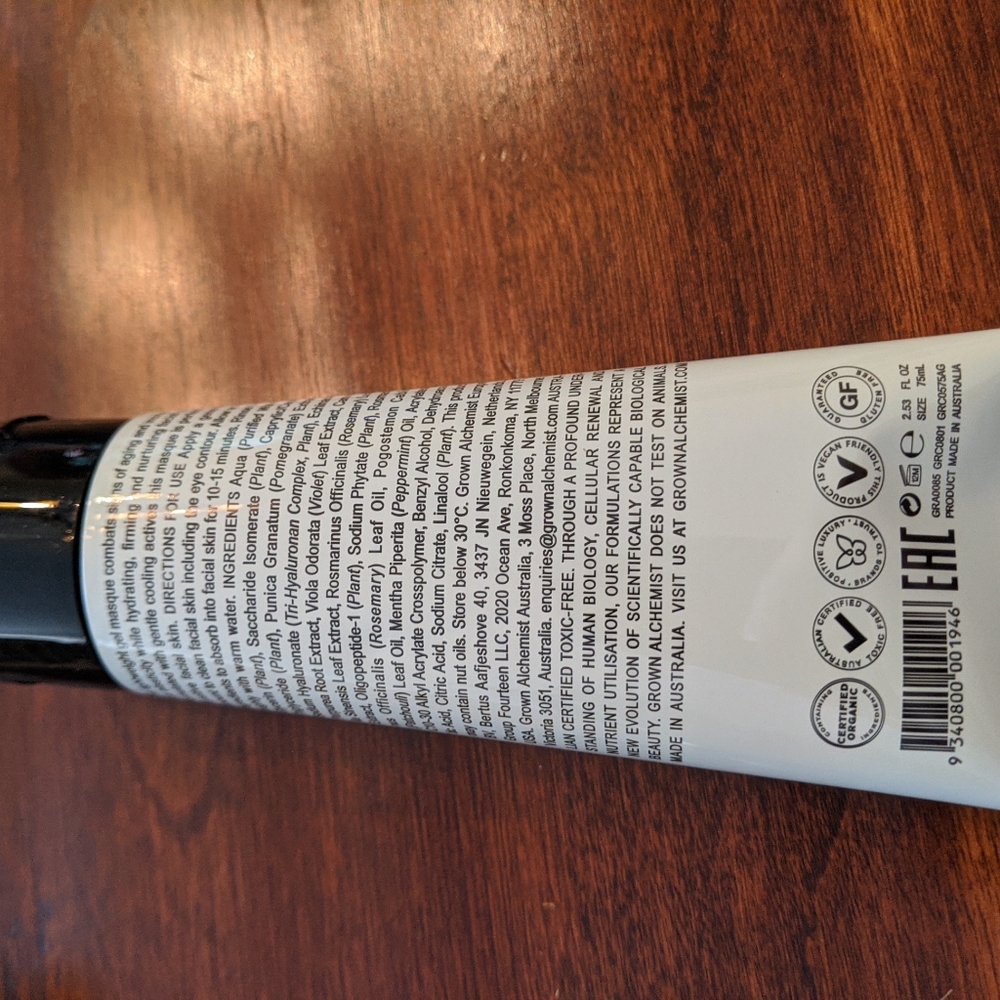 NIB Grown Alchemist Age-Repair Gel Masque - Picture 3 of 6